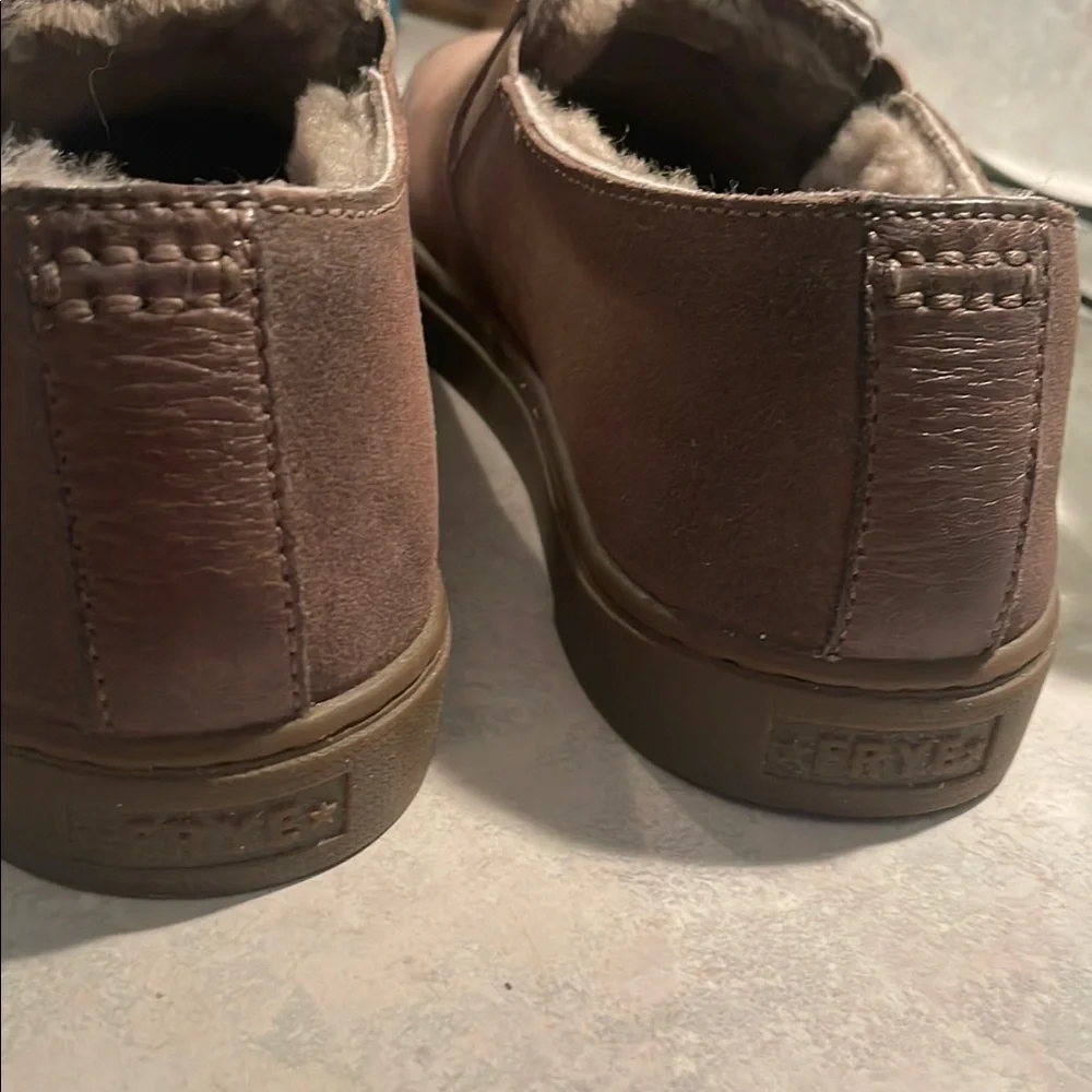 Frye Women's Brown Slip-On Suede Sneakers
